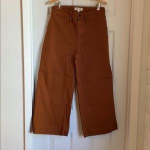 Madewell Brown Emmet Cropped Pant